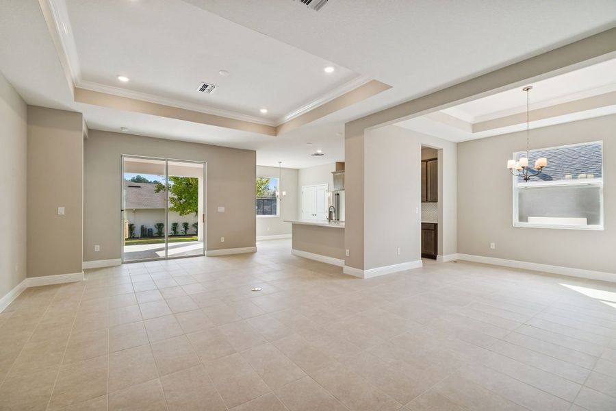 Representative unfurnished interior of a home built from the Juno by William Ryan Homes in Southern Hills Plantation, Brooksville (Image 40). Representative unfurnished interior of a home built from the Juno by William Ryan Homes in Southern Hills Plantation, Brooksville (Image 40).