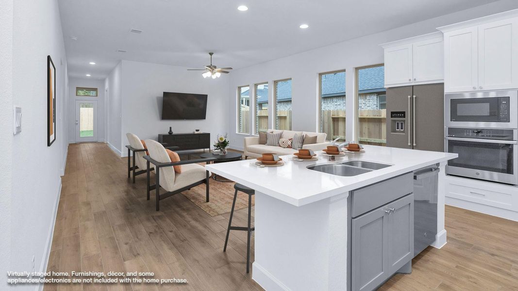 Furnished interior view inside a new home in Woodhavyn 40', Magnolia (Image 4).