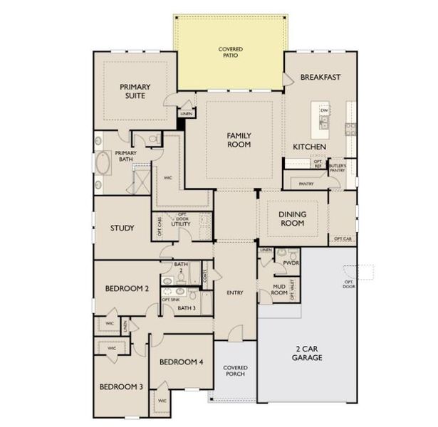 2D floor plan layout of this home in The Estates at La Cima, San Marcos, TX (Image 3). 2D floor plan layout of this home in The Estates at La Cima, San Marcos, TX (Image 3).