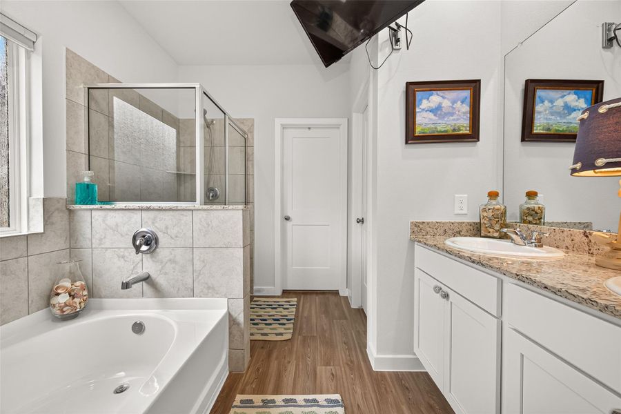 Furnished interior view inside a new home in Lexington Heights, Willis (Image 26).