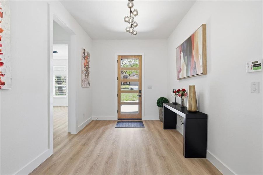 Furnished interior view inside a new home in , Denton (Image 33).