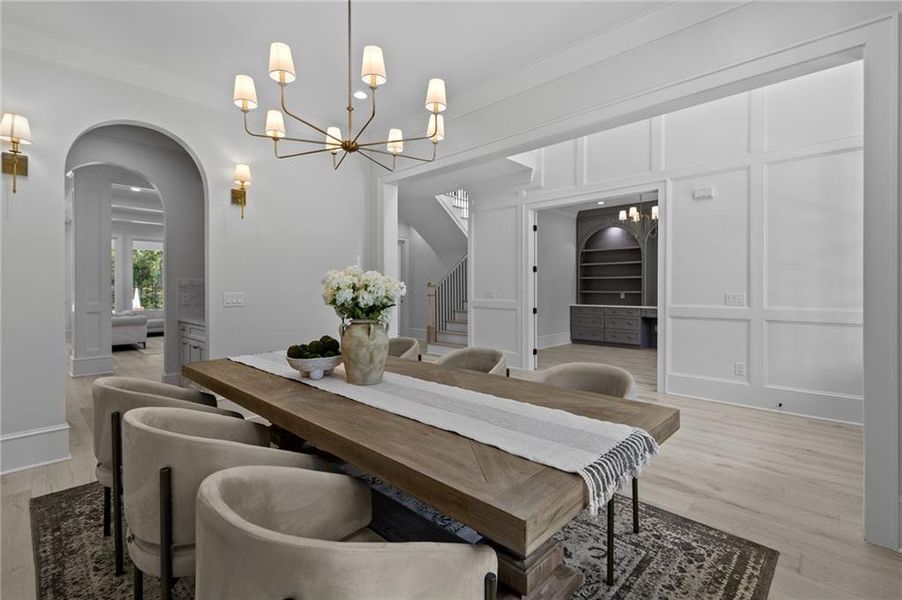 Furnished interior view inside a new home in , Dacula (Image 56).