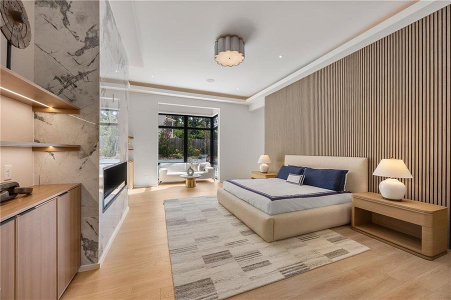 Furnished interior view inside a new home in , Marietta (Image 53).