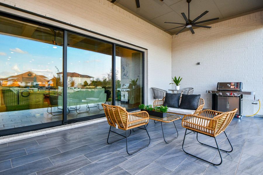 Exterior details and patio area of a home in , Cypress (Image 4). Exterior details and patio area of a home in , Cypress (Image 4).