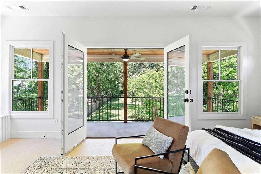 Furnished interior view inside a new home in , Atlanta (Image 11).