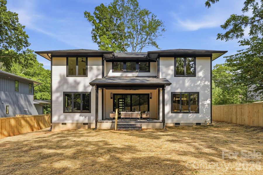 Exterior details and patio area of a home in , Charlotte (Image 24).