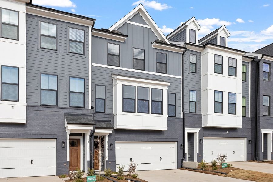 Front exterior of a new home in Sweetbrier, Durham, NC, highlighting curb appeal (Image 22).