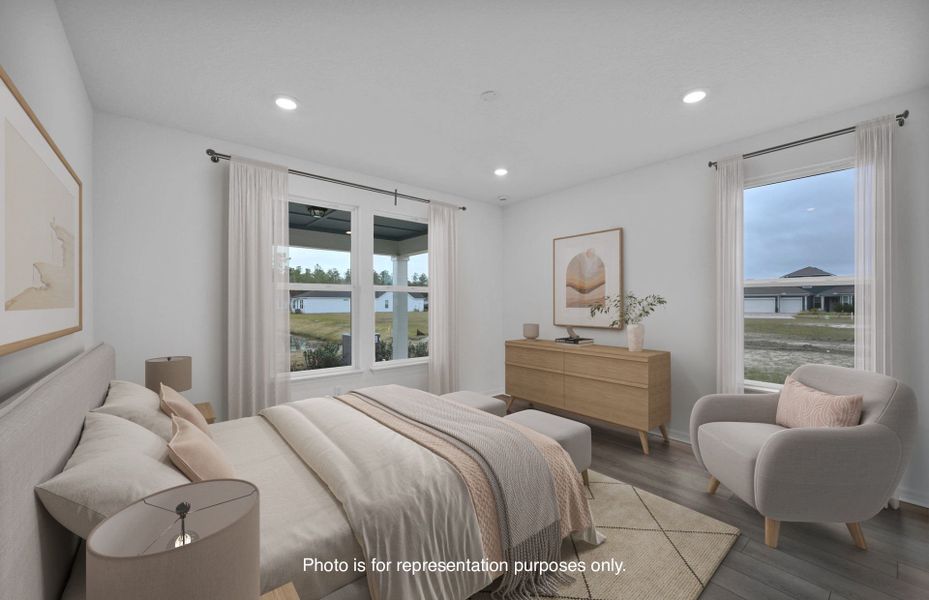 Furnished interior view inside a new home in Del Webb Wildlight, Wildlight (Image 4).