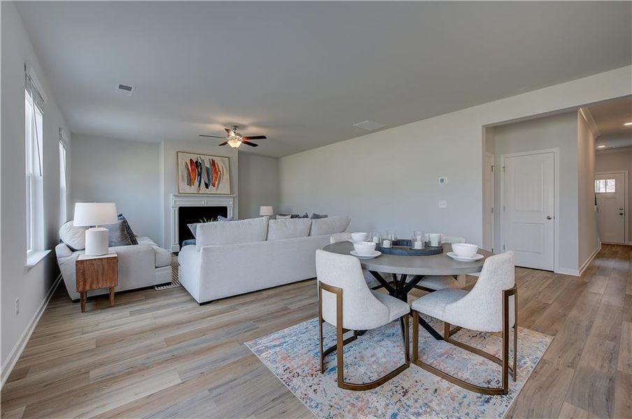 Furnished interior view inside a new home in Burchwood, Stockbridge (Image 11).