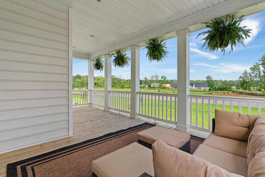 Exterior details and patio area of a home in Sweetgrass at Summers Corner, Summerville (Image 32). Exterior details and patio area of a home in Sweetgrass at Summers Corner, Summerville (Image 32).