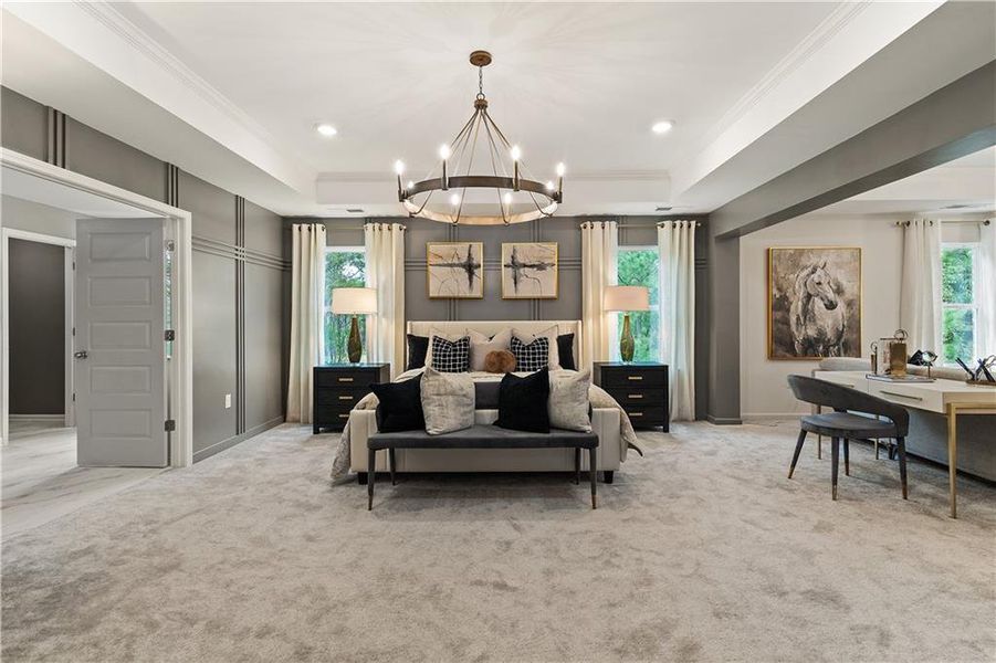 Furnished interior view inside a new home in Northcroft, Lawrenceville (Image 13).