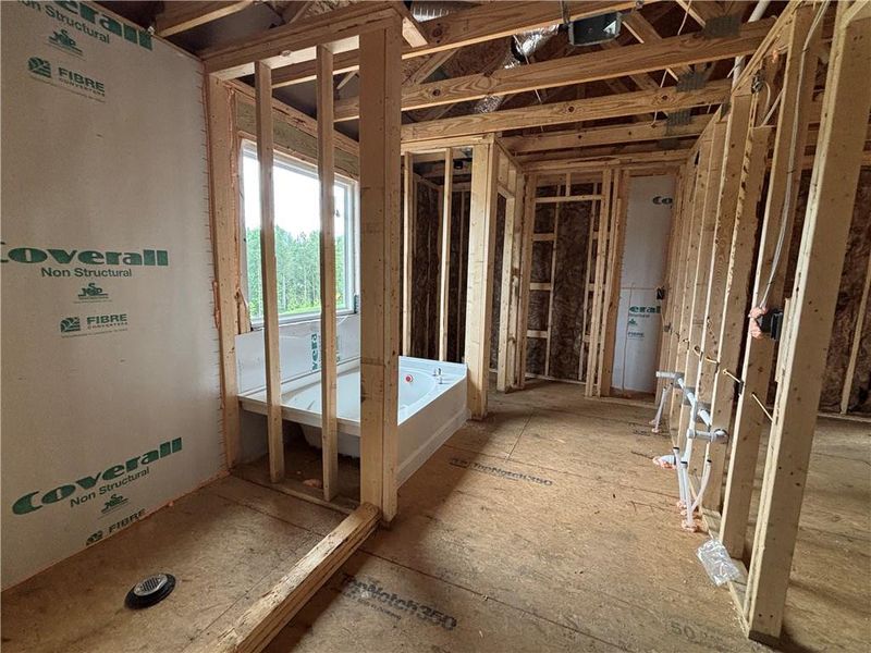 In-progress construction of a new home in Arbors at Richland Creek, Buford, GA (Image 10).
