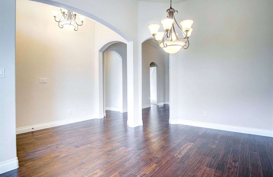 Representative unfurnished interior of a home built from the 3710 by Ravenna Homes in Artavia 70′, Conroe (Image 21).