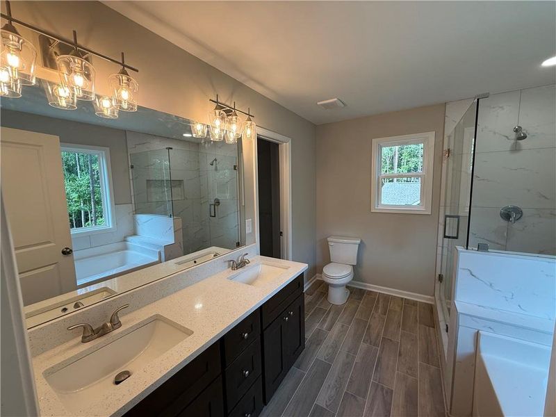 Furnished interior view inside a new home in , Monticello (Image 7).