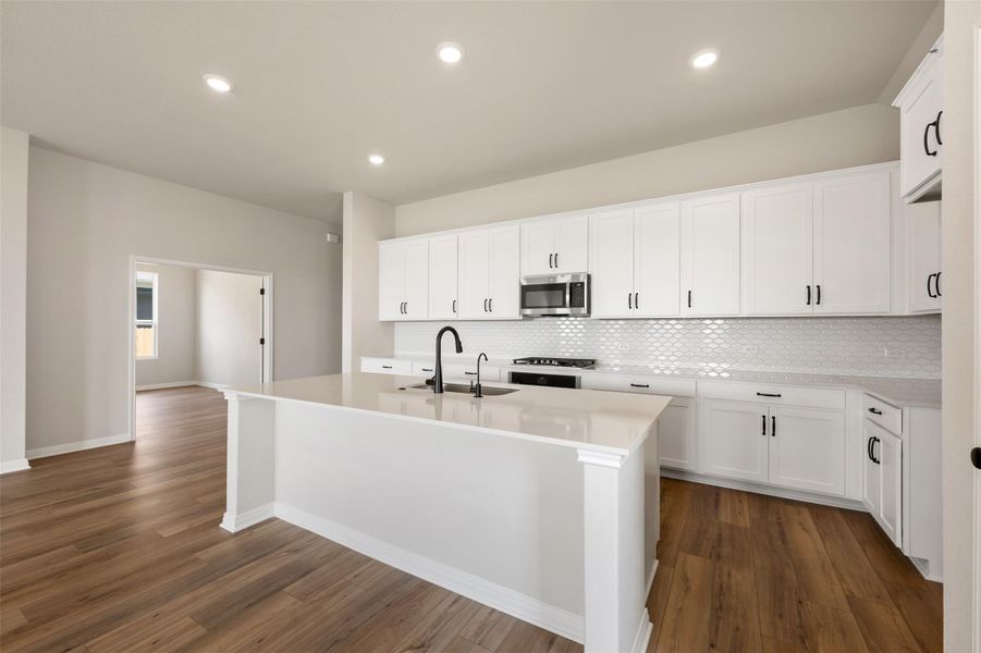 Furnished interior view inside a new home in The Colony, Bastrop (Image 10).