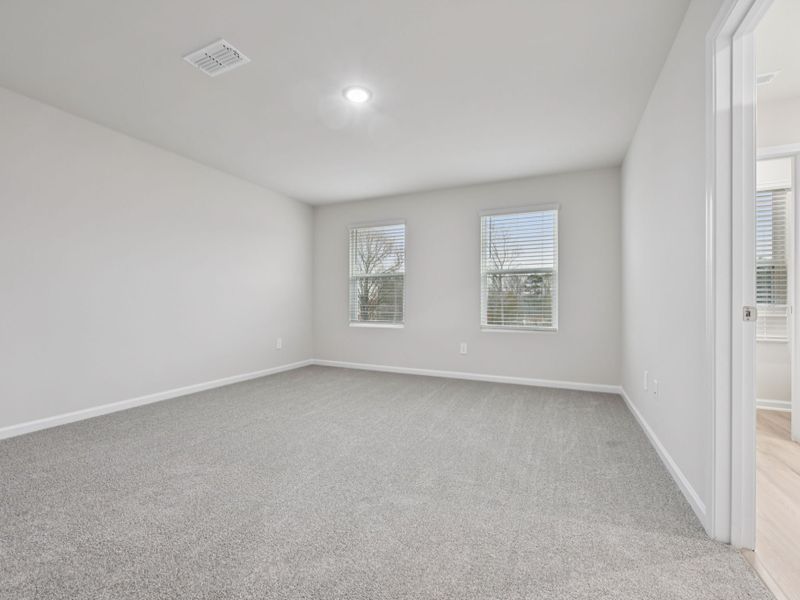 Spacious, unfurnished interior of a new home in The Rows at Buffaloe Reserve, Raleigh (Image 15). Spacious, unfurnished interior of a new home in The Rows at Buffaloe Reserve, Raleigh (Image 15).