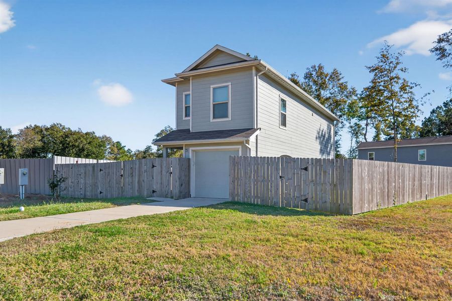 Exterior details and patio area of a home in , Cleveland (Image 3). Exterior details and patio area of a home in , Cleveland (Image 3).