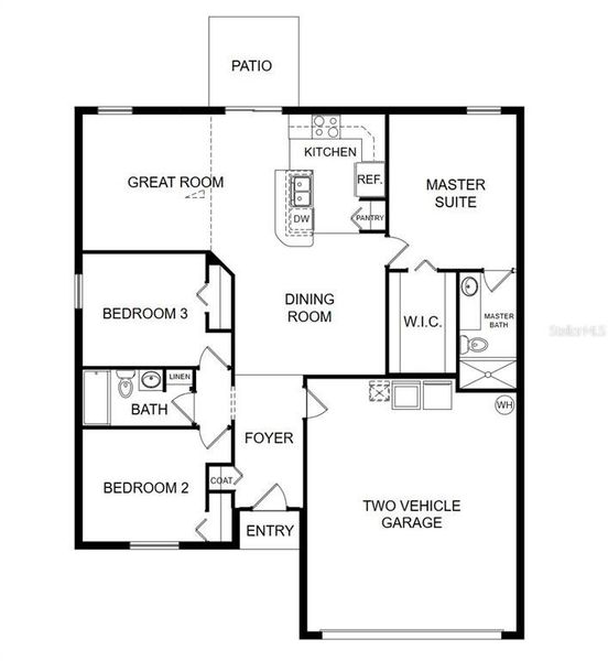 2D floor plan layout of this home in , New Port Richey, FL (Image 3).