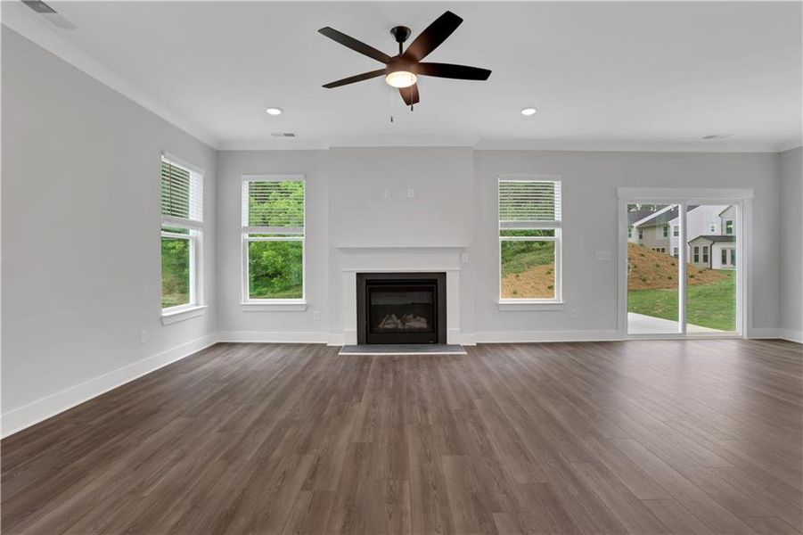 Spacious, unfurnished interior of a new home in Villas at Dawsonville, Dawsonville (Image 34).