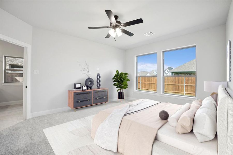 Furnished interior view inside a new home in Creekshaw – Gardens, Royse City (Image 6).