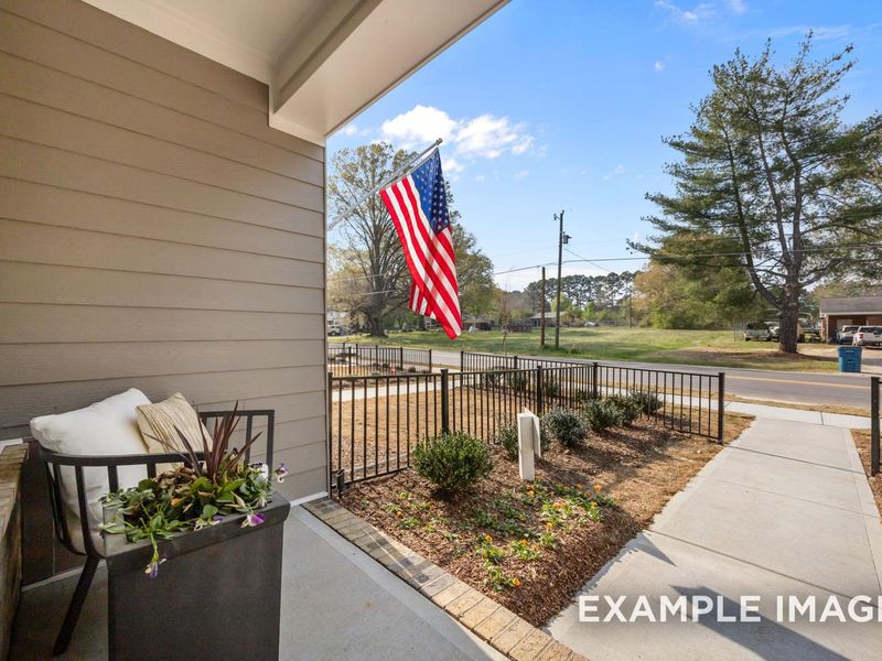 Exterior details and patio area of a home in Camden Park, Knightdale (Image 3).
