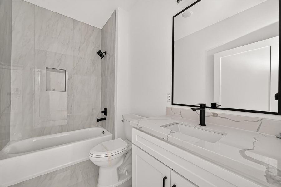 Furnished interior view inside a new home in , Spring (Image 8).
