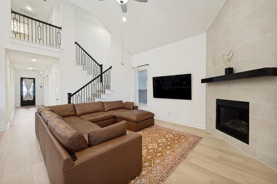 Furnished interior view inside a new home in Cambridge Crossing, Celina (Image 18). Furnished interior view inside a new home in Cambridge Crossing, Celina (Image 18).