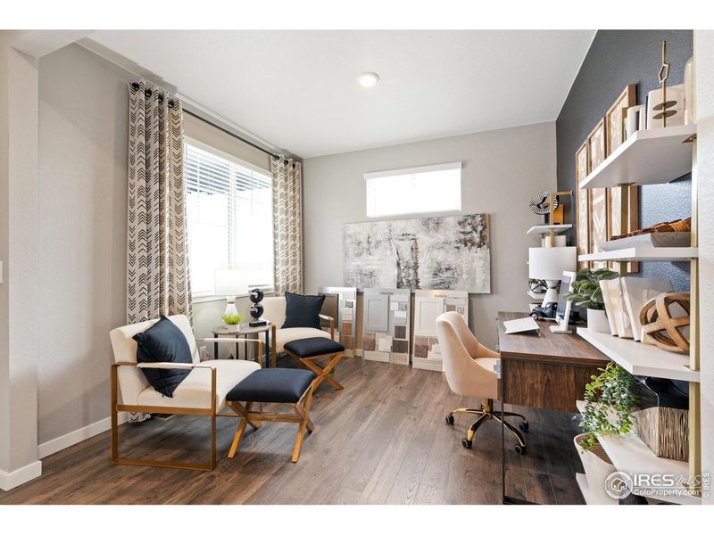 Furnished interior view inside a new home in Fossil Creek Ranch, Windsor (Image 8).