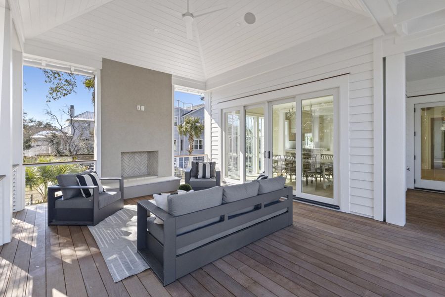 Exterior details and patio area of a home in , Sullivan's Island (Image 32).