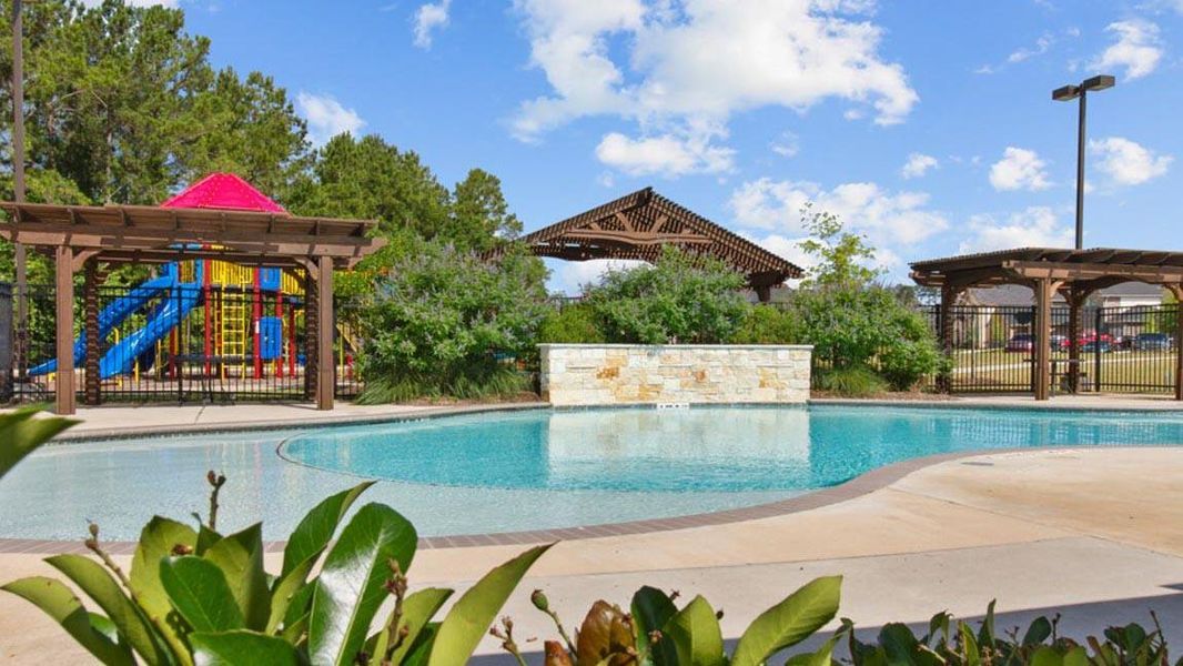 Something for everyone! Residents can enjoy the community pool and nearby playground.