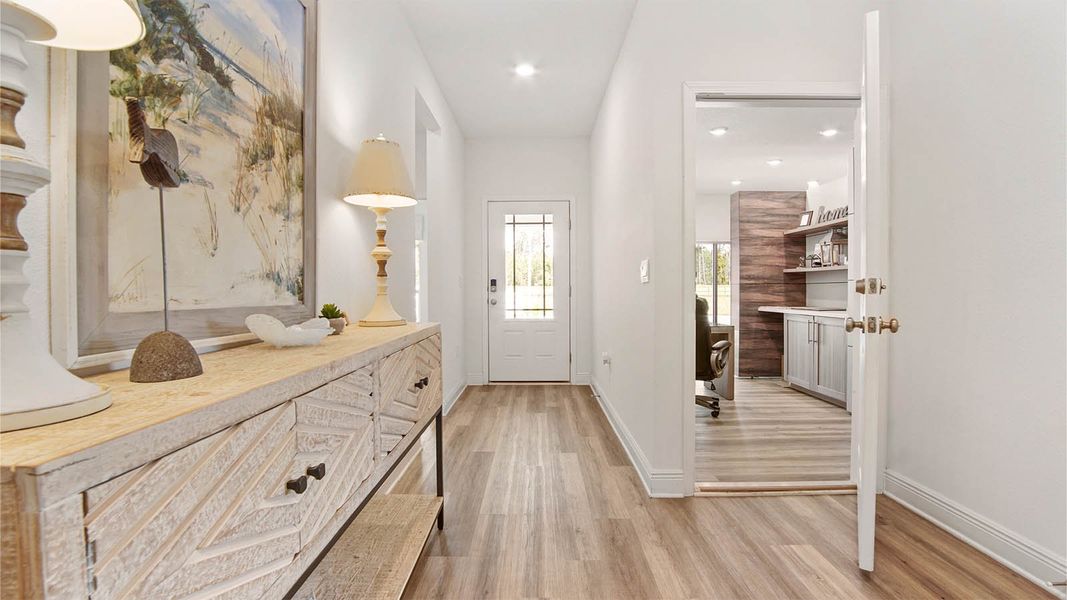 Representative furnished interior of a home built from the Delray by D.R. Horton in Bayside at Ward Creek, Panama City Beach (Image 23). Representative furnished interior of a home built from the Delray by D.R. Horton in Bayside at Ward Creek, Panama City Beach (Image 23).