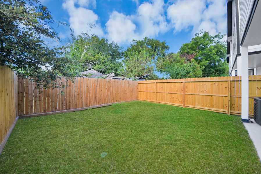 Exterior details and patio area of a home in , Houston (Image 28). Exterior details and patio area of a home in , Houston (Image 28).
