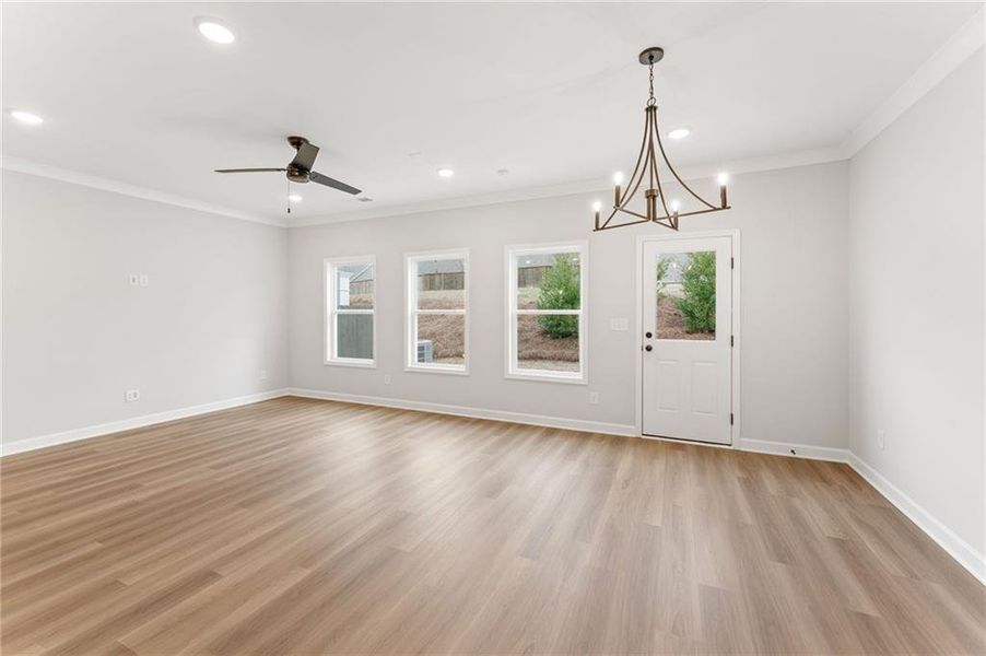 Spacious, unfurnished interior of a new home in Bluffs at Bells Ferry, Marietta (Image 12).