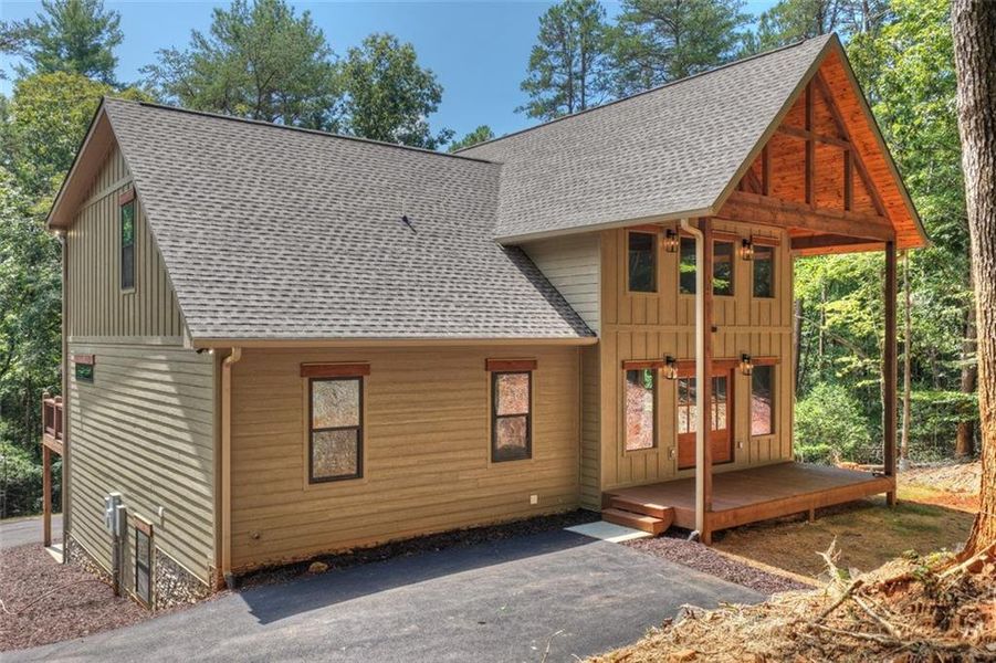 Exterior details and patio area of a home in , Ellijay (Image 24). Exterior details and patio area of a home in , Ellijay (Image 24).