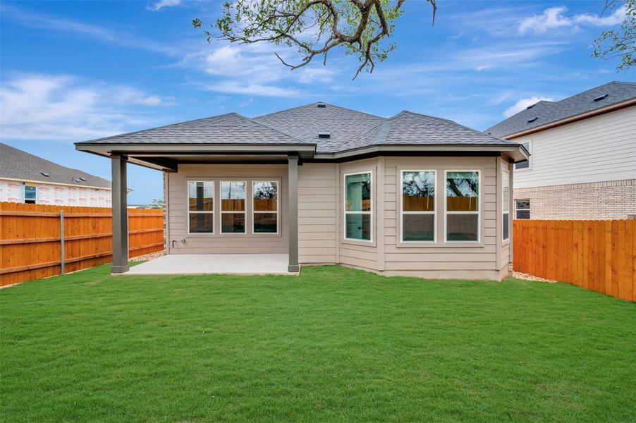 Exterior details and patio area of a home in Heritage, Dripping Springs (Image 14). Exterior details and patio area of a home in Heritage, Dripping Springs (Image 14).