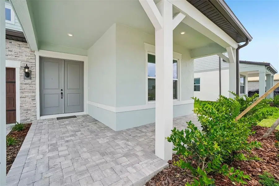 Exterior details and patio area of a home in , Zephyrhills (Image 2). Exterior details and patio area of a home in , Zephyrhills (Image 2).