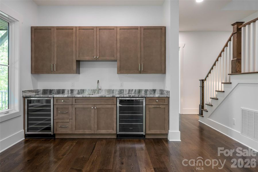 Lower wet bar