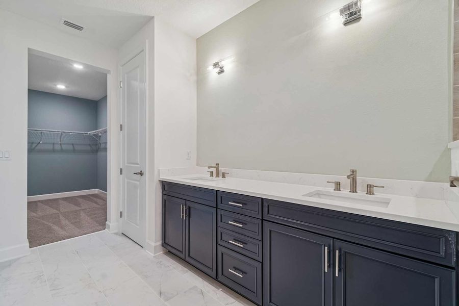 Representative furnished interior of a home built from the The Haven by David Weekley Homes in Westerly Park at Wildlight – Villa Collection, Yulee (Image 4).