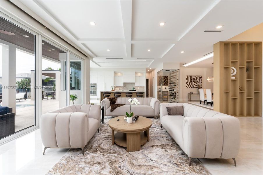 Furnished interior view inside a new home in , Lighthouse Point (Image 27).