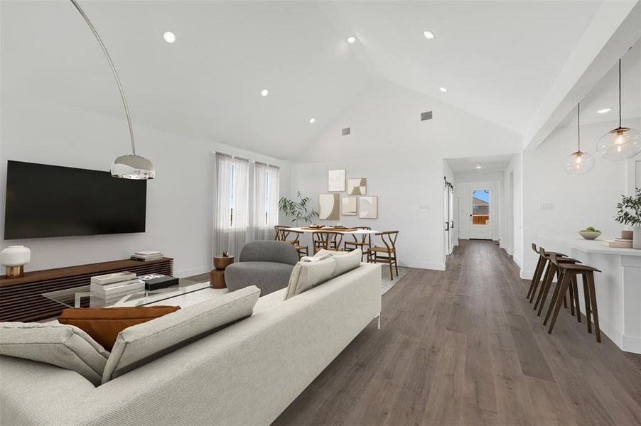 Furnished interior view inside a new home in Timberbrook, Justin (Image 12).