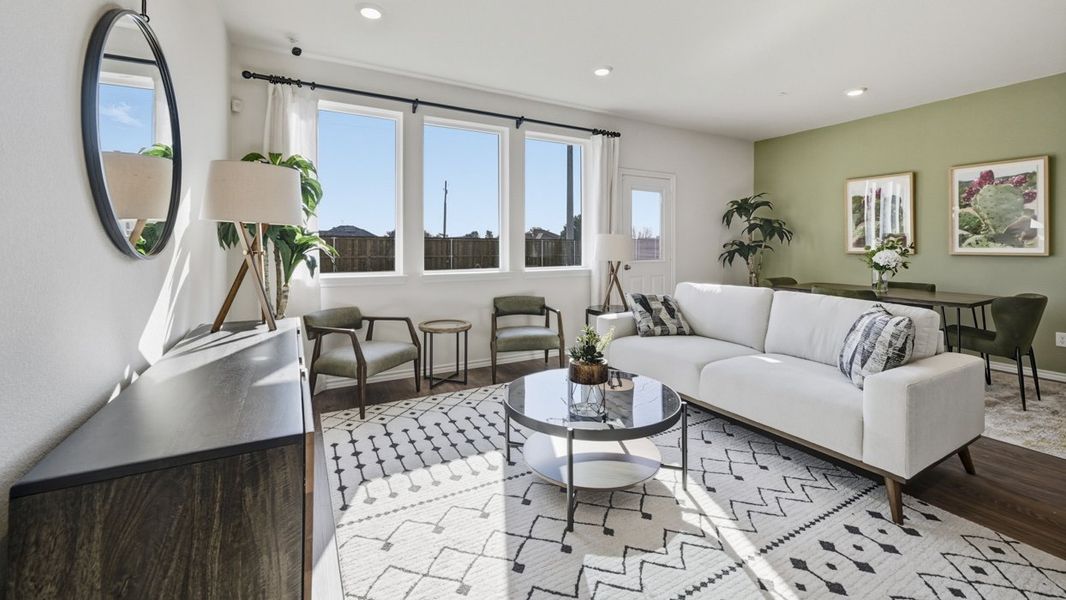 Furnished interior view inside a new home in Hanolley Hills, Sherman (Image 4).