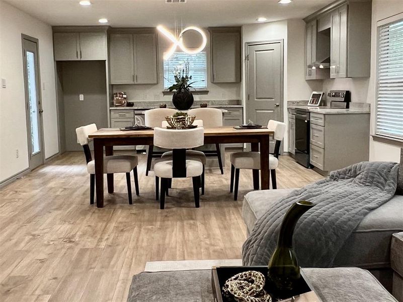 Furnished interior view inside a new home in , Dallas (Image 4).