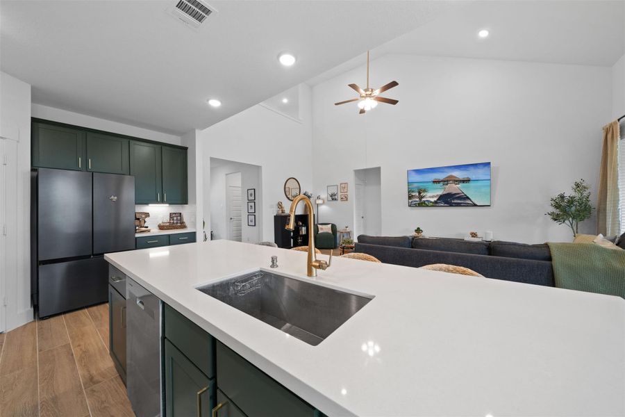 Furnished interior view inside a new home in Sorella, Tomball (Image 12).