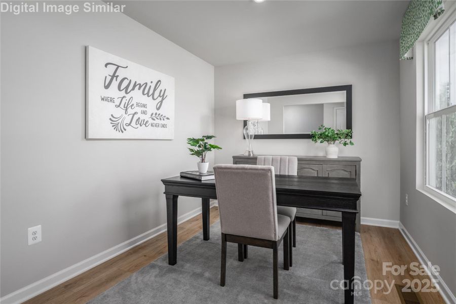 Furnished interior view inside a new home in Bozardt Farms, Charlotte (Image 7).