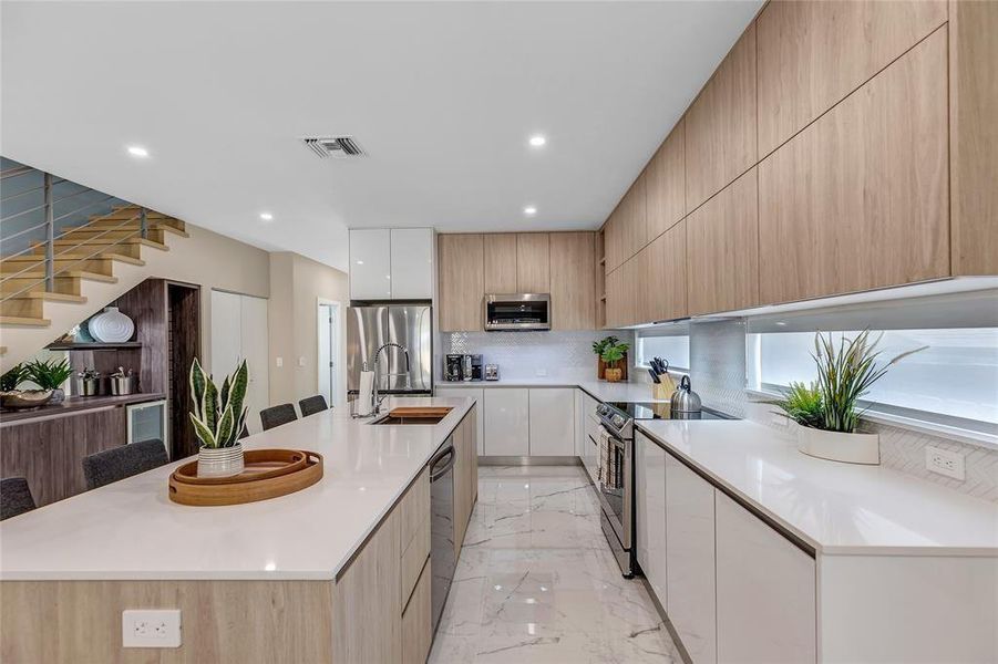 Furnished interior view inside a new home in , Fort Lauderdale (Image 8).