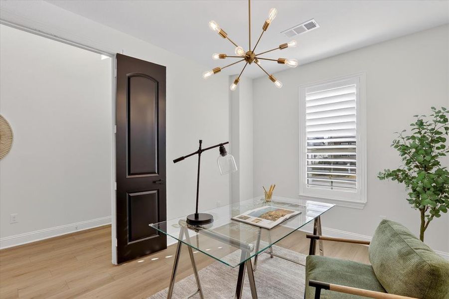 Furnished interior view inside a new home in Pecan Square, Northlake (Image 13).