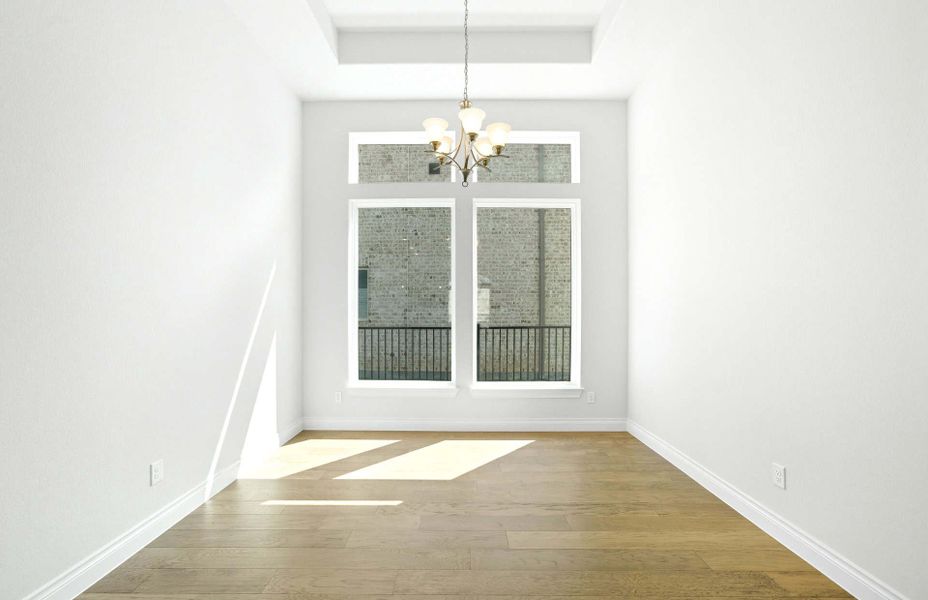 Representative unfurnished interior of a home built from the 3663 by Ravenna Homes in Artavia 70′, Conroe (Image 23).