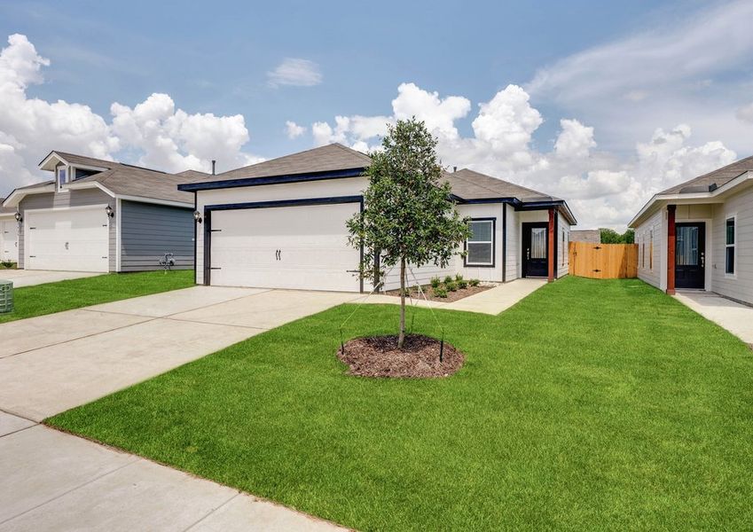 The Atticus has an attached two-car garage.