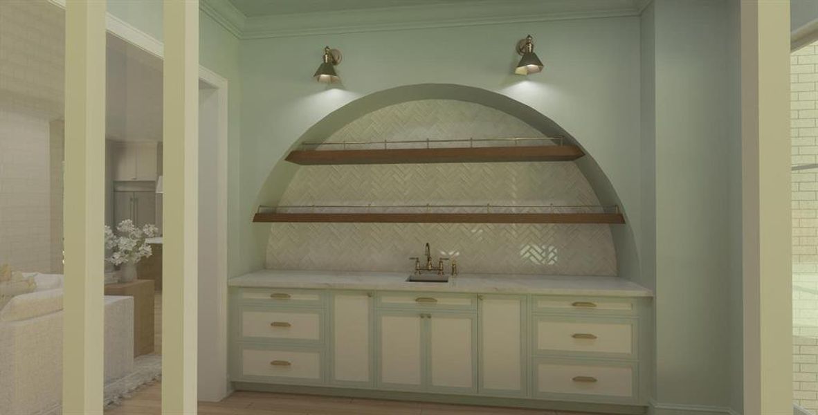 Close-up of interior finishes inside a home in , Dallas (Image 14).