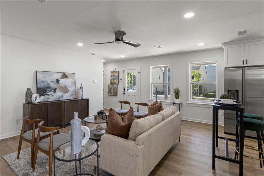 Furnished interior view inside a new home in , Fairburn (Image 9). Furnished interior view inside a new home in , Fairburn (Image 9).